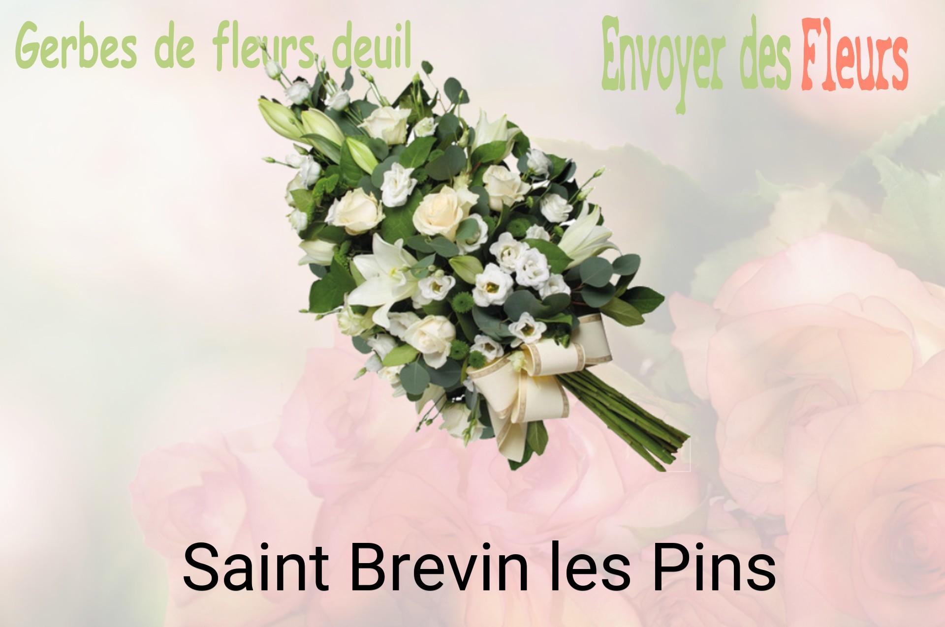 Gerbe de fleurs de deuil livrée à Saint-Brevin-les-Pins